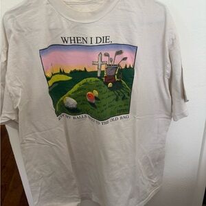 Graphic Golf Themed Men's T-Shirt